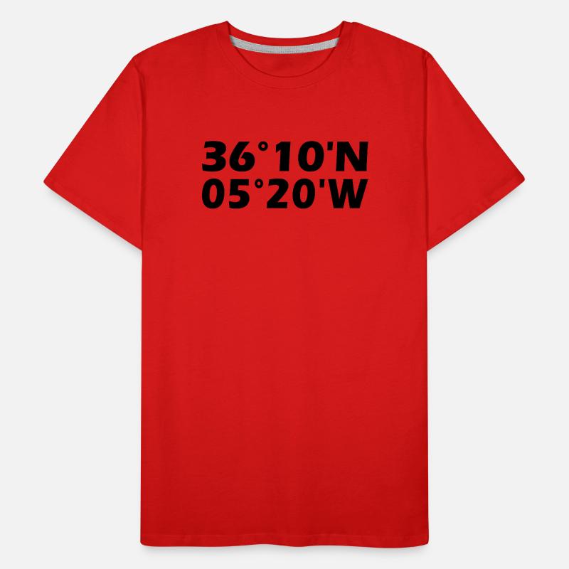 Coordonnées de La Línea de la Concepción T-shirt bio Premium Homme