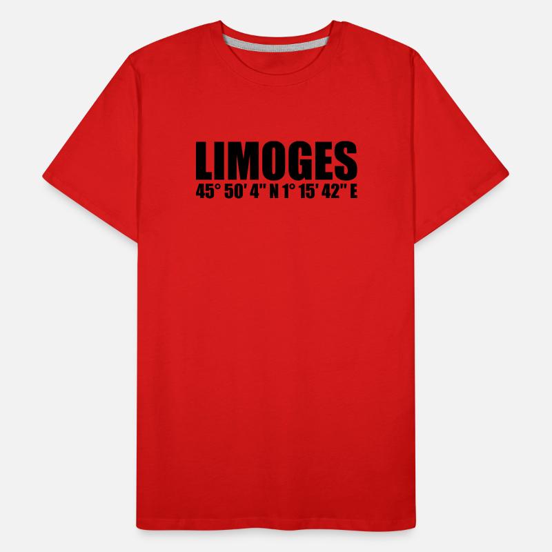 Limoges coordinates Men's Premium Organic T-Shirt