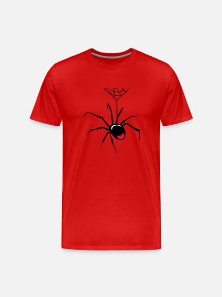 Cobweb spider insect - Men's Premium Organic T-Shirt - red