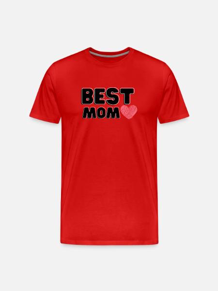 Herzliche Beste Mama - Männer Premium Bio T-Shirt - Rot