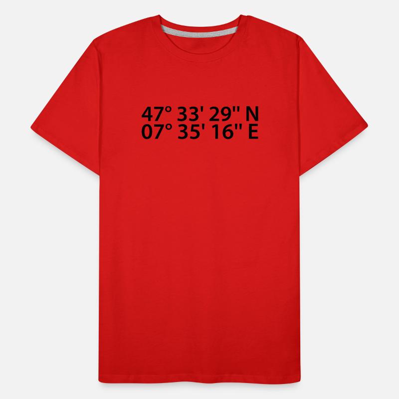 Basel coordinates Men's Premium Organic T-Shirt