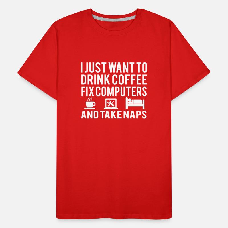 Computer Techniker Männer Premium Bio T-Shirt
