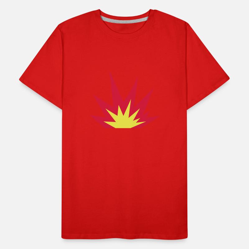 explosion, fire Men's Premium Organic T-Shirt