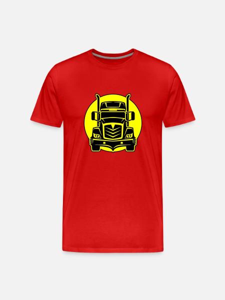 Trucker Truck Förare - Organic T-shirt Ekologisk premium-T-shirt herr - röd