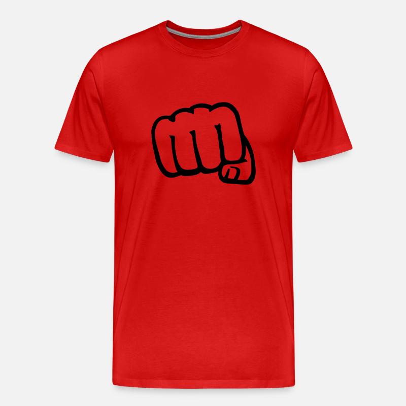 Faust - Männer Premium Bio T-Shirt - Rot