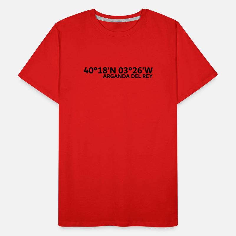Arganda del Rey Coordinates Men's Premium Organic T-Shirt