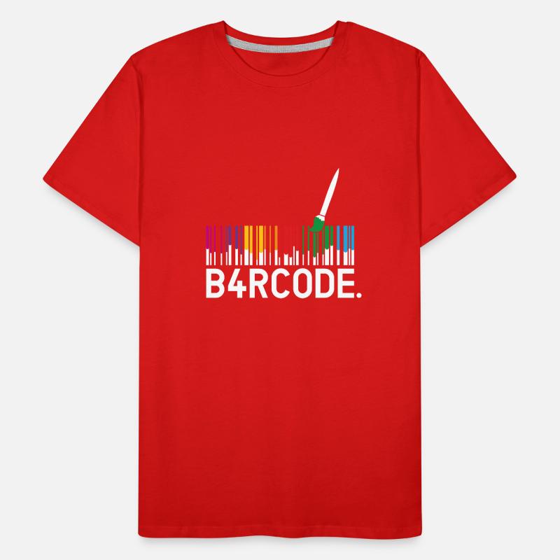 B4RCODE. Peint T-shirt bio Premium Homme