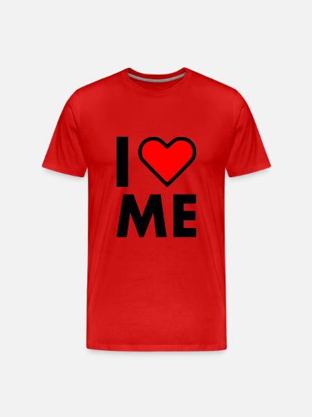 I love me - Men's Premium Organic T-Shirt - red