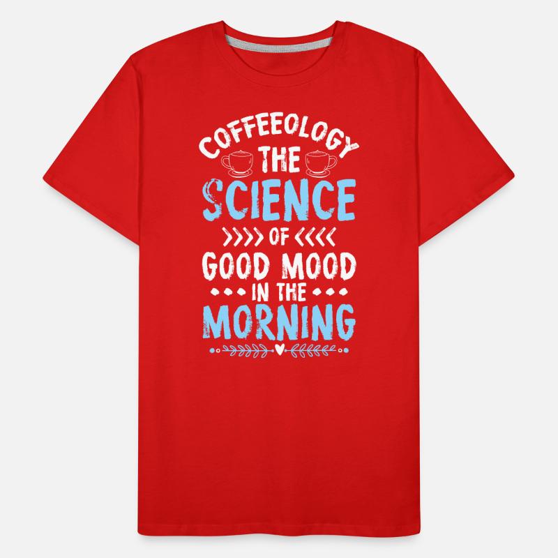 Coffee Bean Cup Early Riser Men's Premium Organic T-Shirt