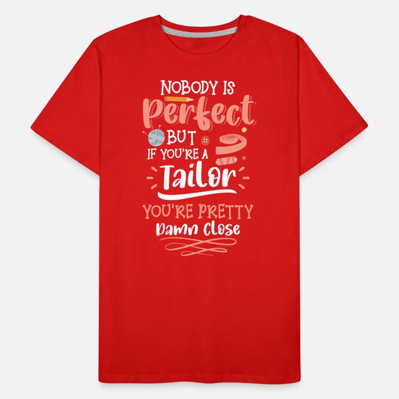 Sewing Thread Closer Bespoke Tailor Men's Premium Organic T-Shirt