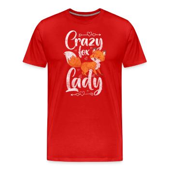 Wald Füchse Weisheit - Männer Premium Bio T-Shirt - Rot - Vorne - Damien (186cm)