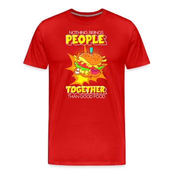 Comic Comics Fangirl - Men's Premium Organic T-Shirt - red - Front - Damien (186cm)