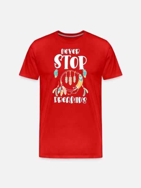 Dream Dreamer Spiritual Dreaming - Men's Premium Organic T-Shirt - red