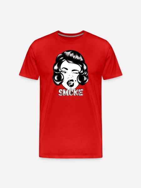 Smoke 4 - Men's Premium Organic T-Shirt - red