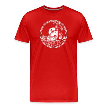 Chasse au trésor de Sondeln - T-shirt bio Premium Homme - rouge - Devant - Damien (186cm)