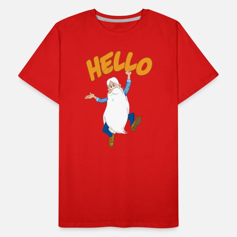 Hello Maestro avec lettrage Hello T-shirt bio Premium Homme