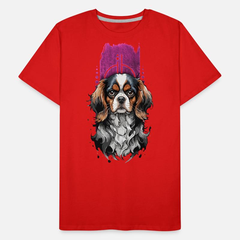 Compagnon royal : Cavalier King Charles Spaniel T-shirt bio Premium Homme