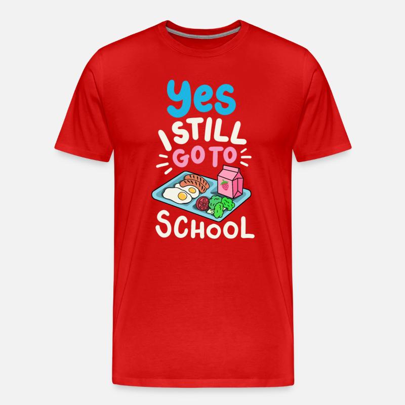 Schule Cafeteria-Crew - Männer Premium Bio T-Shirt - Rot