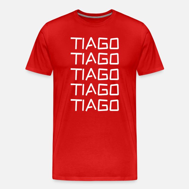 Tiago as a bachelor - Men's Premium Organic T-Shirt - red