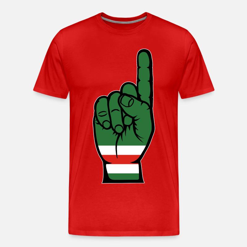 Tschetschenien Flagge Nummer 1 - Männer Premium Bio T-Shirt - Rot