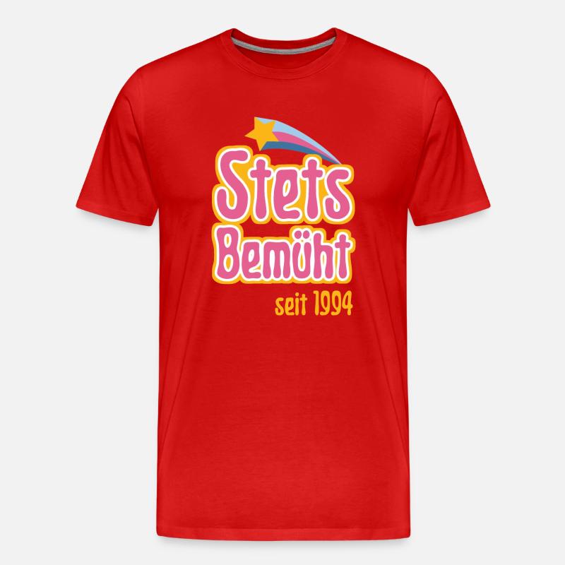 Stets Bemüht seit 1994 - Männer Premium Bio T-Shirt - Rot
