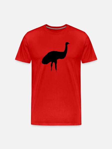 Emu - Männer Premium Bio T-Shirt - Rot