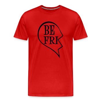 Amitié - T-shirt bio Premium Homme - rouge - Devant - Damien (186cm)