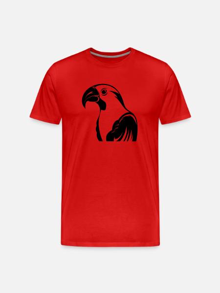 Perroquet - T-shirt bio Premium Homme - rouge