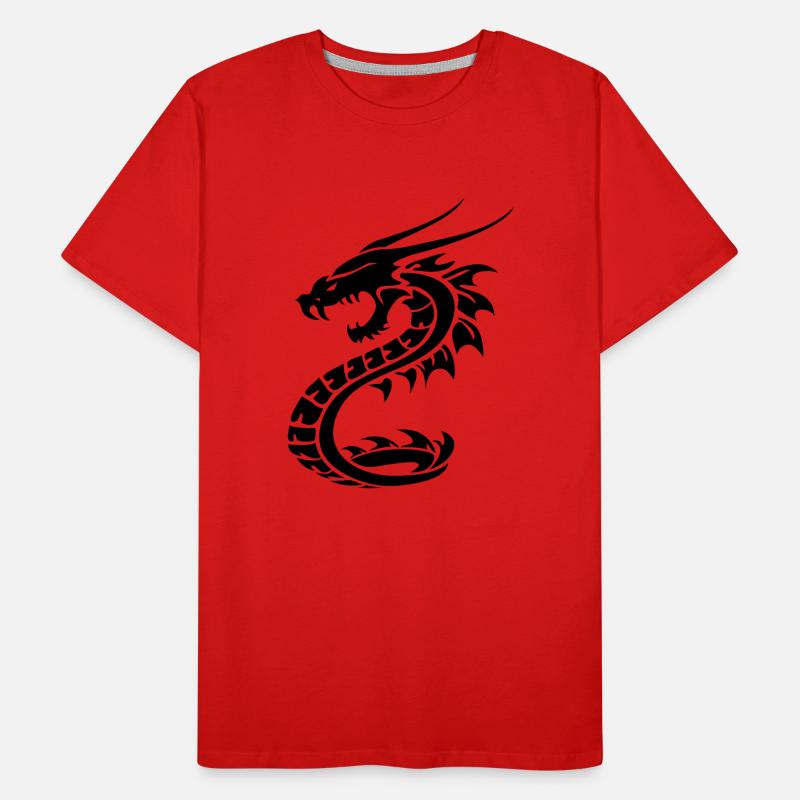 Drache Dragon 2 Männer Premium Bio T-Shirt