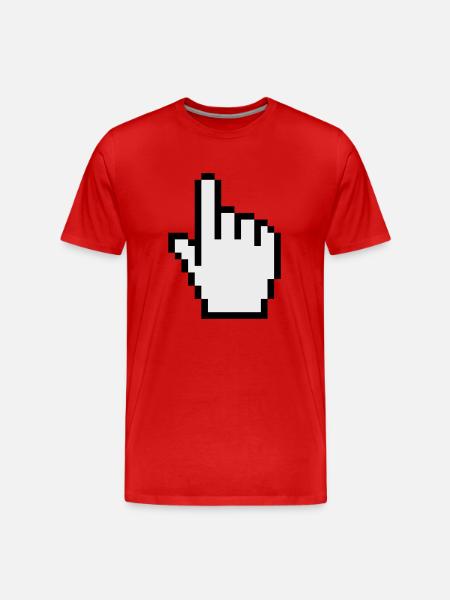 pointer / cursor - Men's Premium Organic T-Shirt - red