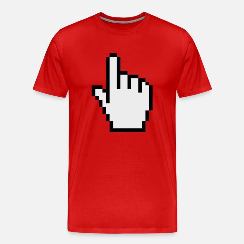 pointer / cursor - Männer Premium Bio T-Shirt - Rot