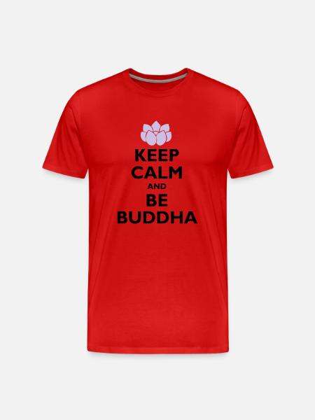 be buddha - T-shirt bio Premium Homme - rouge