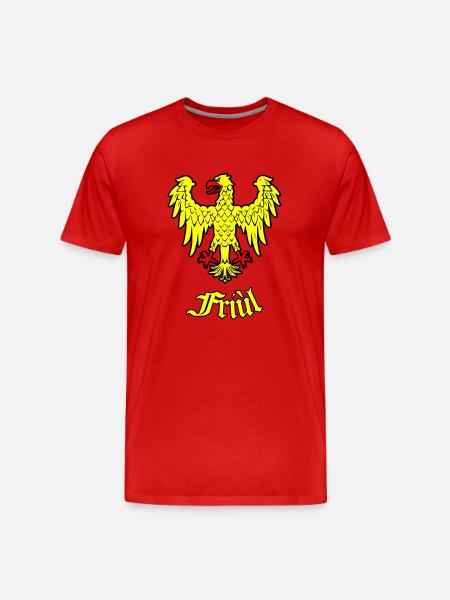 Friuli historical eagle - Men's Premium Organic T-Shirt - red