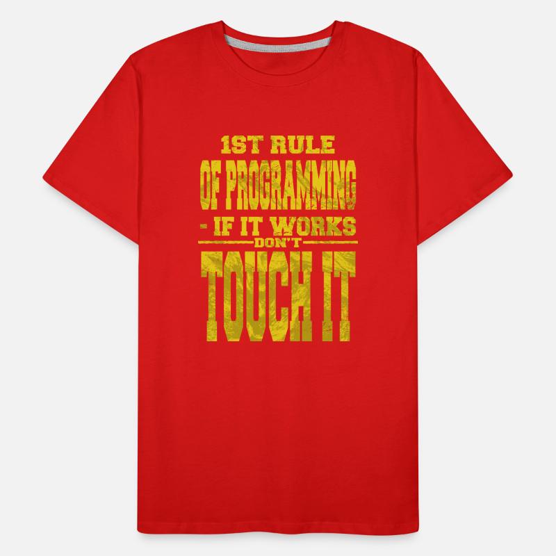 computer programming humor backend developer Men's Premium Organic T-Shirt