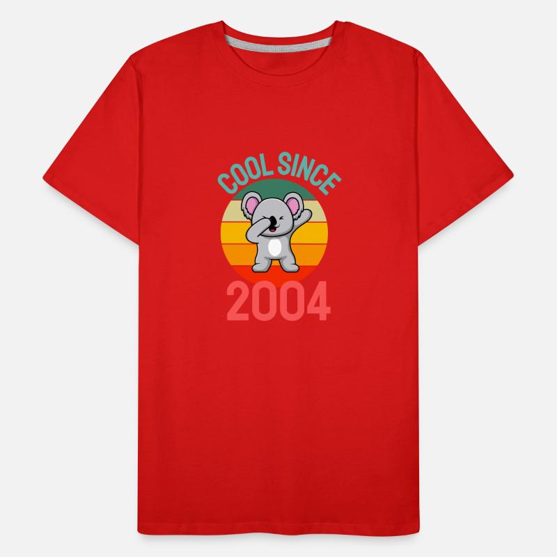 Cool seit 2004 Retro Dabbing Koala 18. Geburtstag Männer Premium Bio T-Shirt