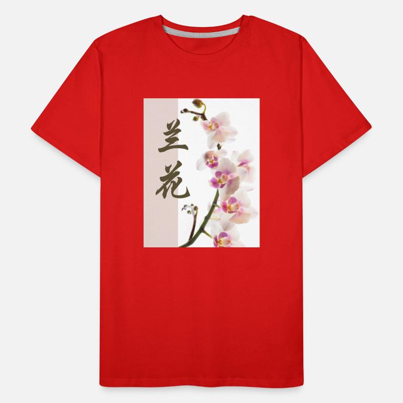Orchidée T-shirt bio Premium Homme