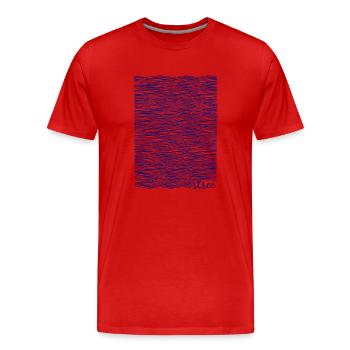 Ostsee-Liebe, Ostsee-Fans - Männer Premium Bio T-Shirt - Rot - Vorne - Damien (186cm)