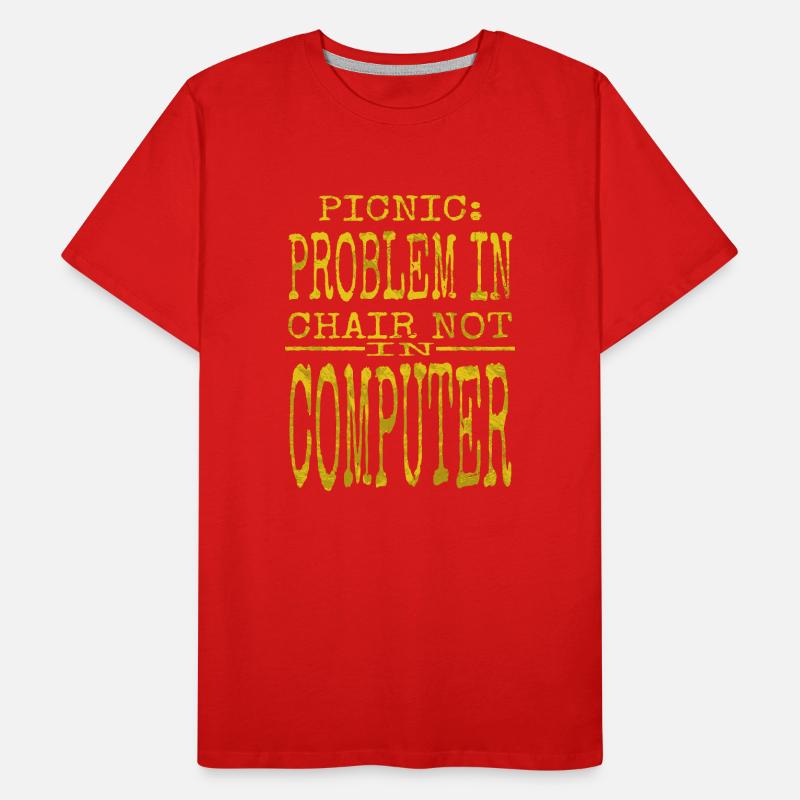 Hacking Computer Codes Programming Funny Quote Men's Premium Organic T-Shirt