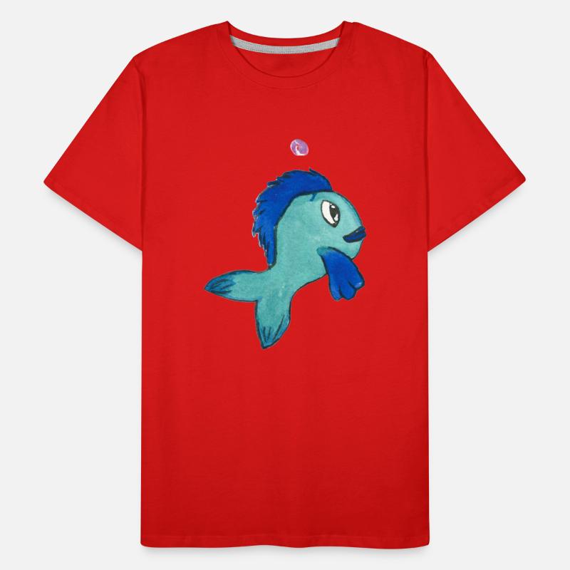 Fisch Forelle Männer Premium Bio T-Shirt