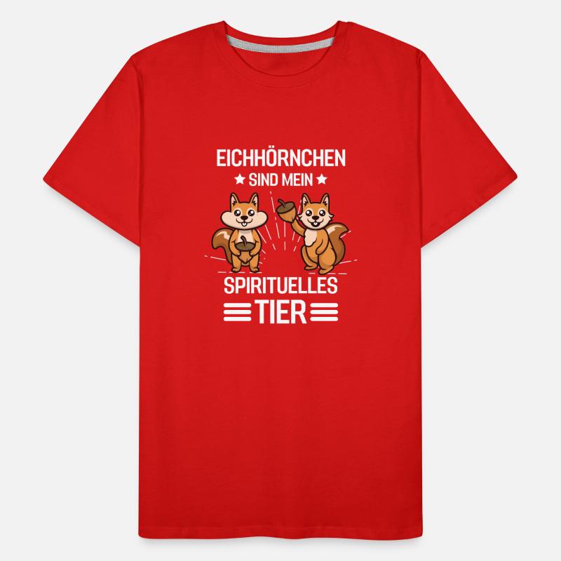Waldbewohner Geschenk Lustiges Eichhörnchen Männer Premium Bio T-Shirt