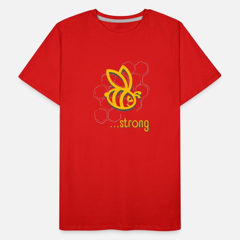 BE STRONG - SEI STARK! Motivation Statement Design Männer Premium Bio T-Shirt