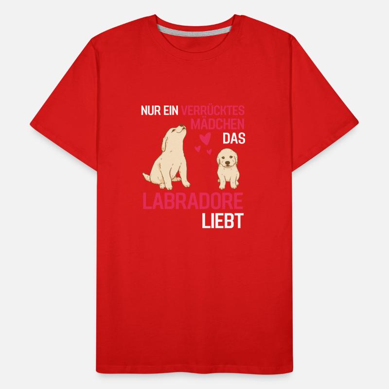 Hunde Mädchen Geschenk Hundebesitzer Labrador Männer Premium Bio T-Shirt