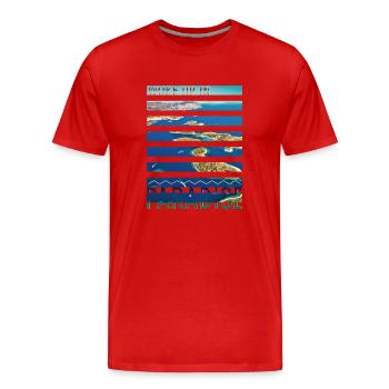 Kroatien Kroatien Hrvatska Kroatien Kroaten Paradies - Männer Premium Bio T-Shirt - Rot - Vorne - Damien (186cm)