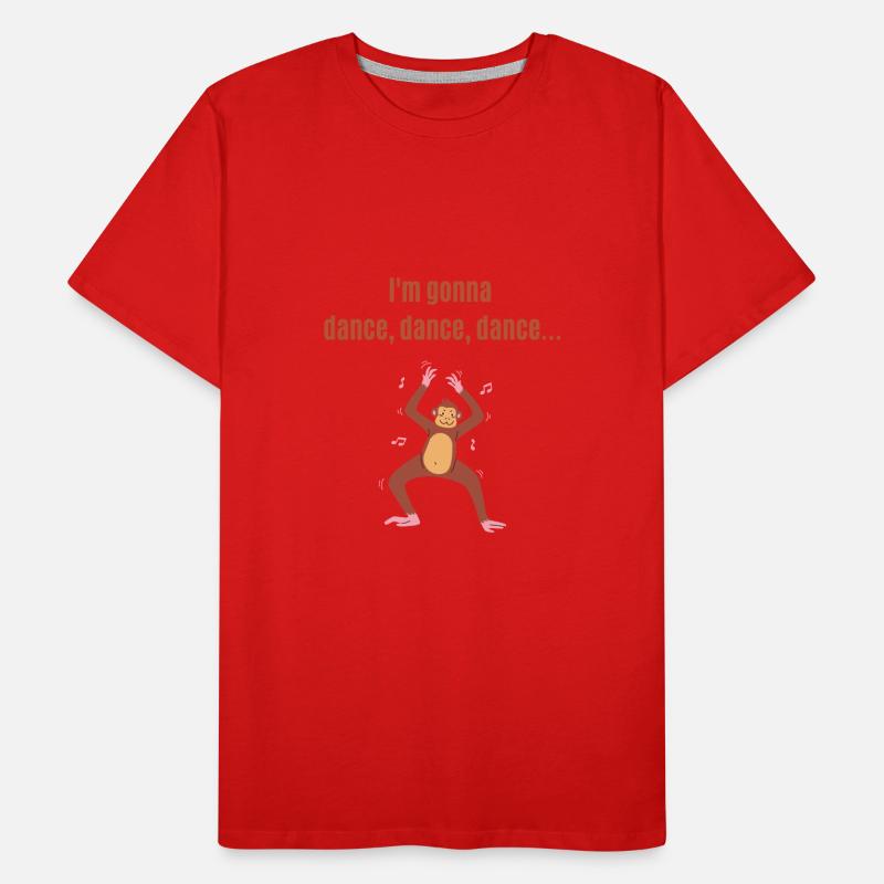 Fasching Dance dance dance.. lustig tanzender Affe Männer Premium Bio T-Shirt