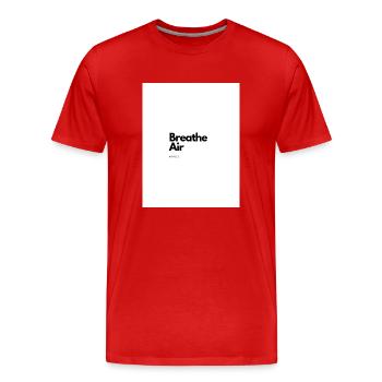 Air - Männer Premium Bio T-Shirt - Rot - Vorne - Damien (186cm)