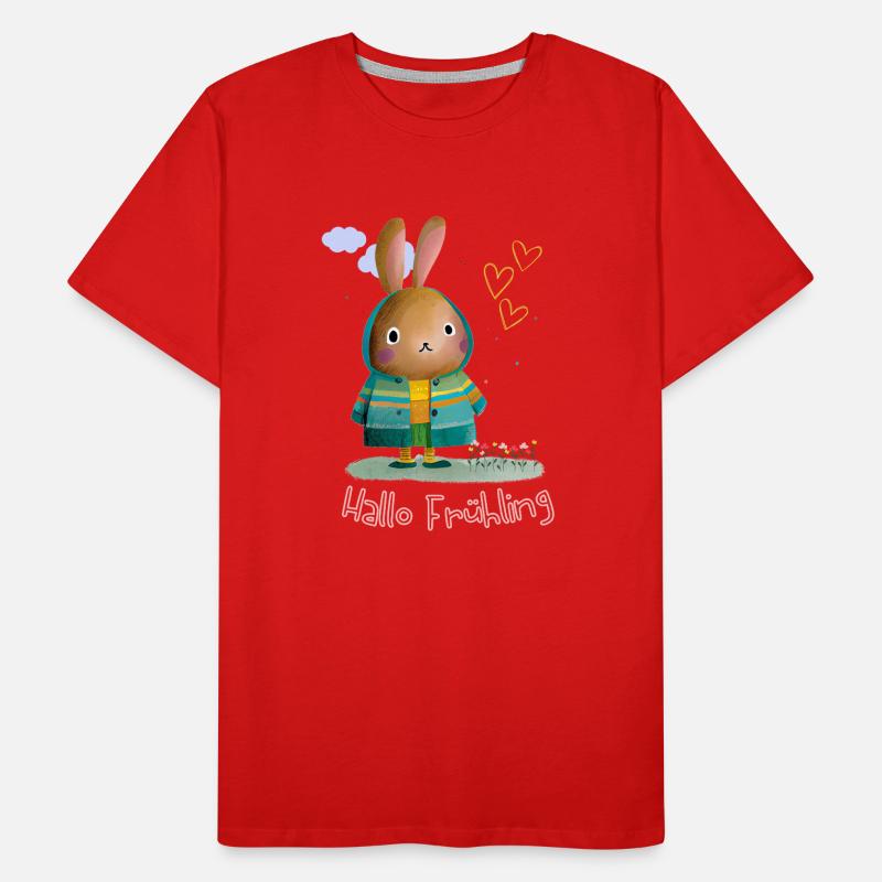 Spring | Easter | Happy Easter | Illustration Men's Premium Organic T-Shirt