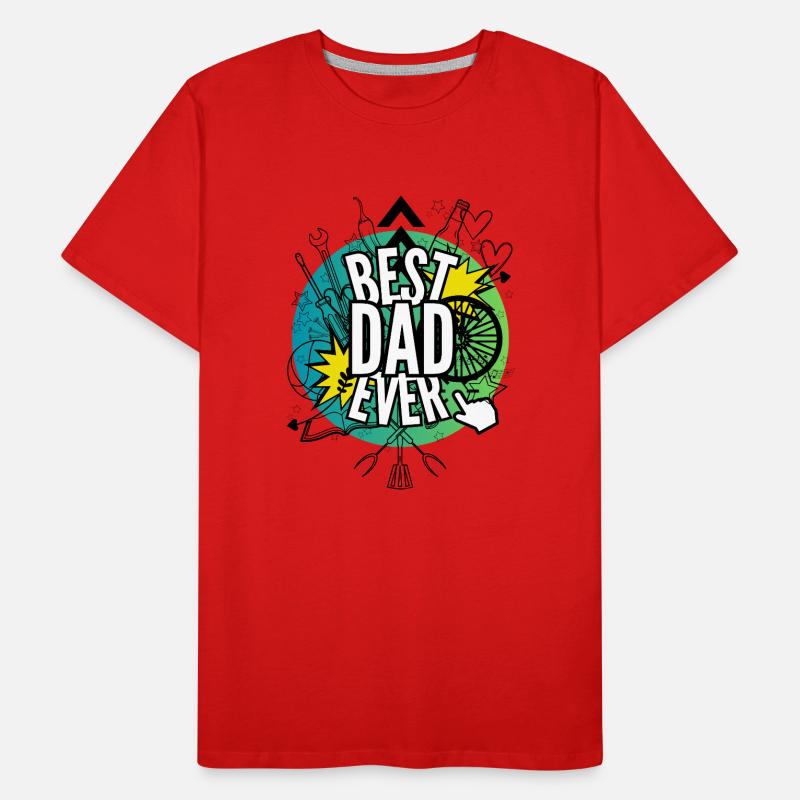 Bester Papa aller Zeiten Männer Premium Bio T-Shirt