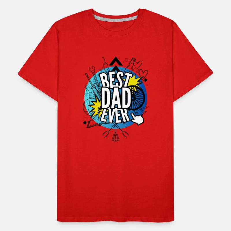 Bester Vater aller Zeiten Männer Premium Bio T-Shirt