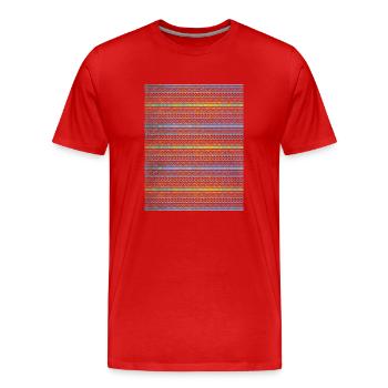Indigene Grafiken - Männer Premium Bio T-Shirt - Rot - Vorne - Damien (186cm)