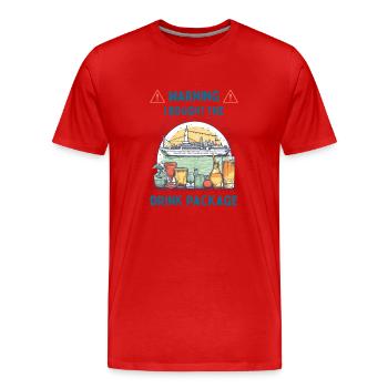J’ai acheté le paquet de boissons - T-shirt bio Premium Homme - rouge - Devant - Damien (186cm)